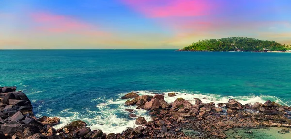 Godetevi Tramonti Spettacolari Tramonti Mirissa Beach Sono Dir Poco Spettacolari — Foto Stock