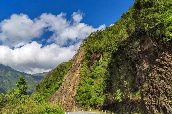 Panorama Montanha Ângulo Alto Vista Paisagem Surpreendente — Fotografia de Stock