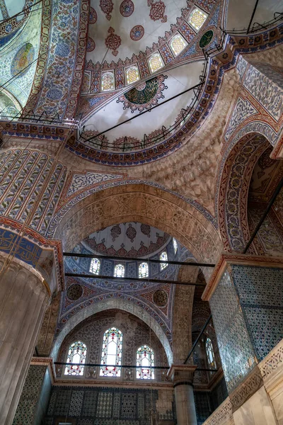 Istanbul Turkey May 2014 Interior Sultanahmet Mosque Blue Mosque Istanbul — Stock Photo, Image