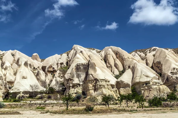 Kapadokya Türkiye Goreme Mağarası Kapadokya Anadolu Dağlık Vadi Manzarası Kayaları — Stok fotoğraf