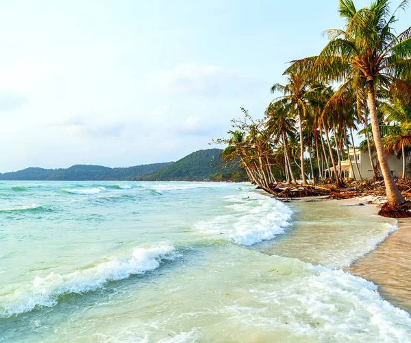 Nascer Sol Sobre Praia Tropical — Fotografia de Stock