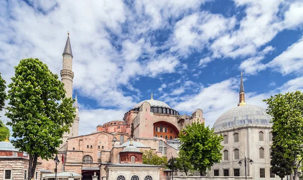 Hagia Sophia Zewnątrz Meczetu Aya Sofya Turcja — Zdjęcie stockowe