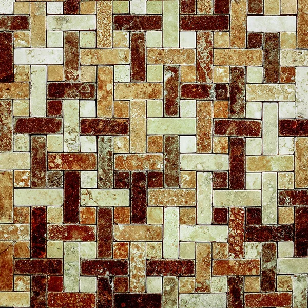 タイルの床テクスチャ石の背景レンガキッチン大理石のモザイク壁 — ストック写真