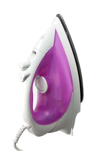 Steam Iron Vertical Isolated White Background — Stock Photo, Image