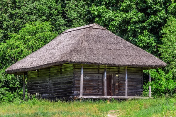 Ancienne Maison Bois Dans Chalet Panoramique — Photo