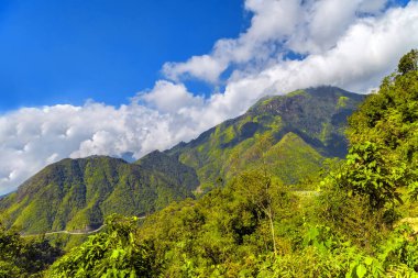 Panorama Dağı Yüksek Açılı Manzara İnanılmaz Tonkinese Alpleri Sapa.