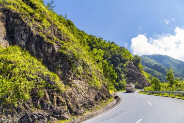 Günbatımında Tonkinese Alpleri Sapa Dağları Kırsal Arazi