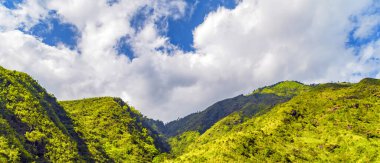 Panoramik Manzara Sapa Vietnam, Manzaralı Dağlar.