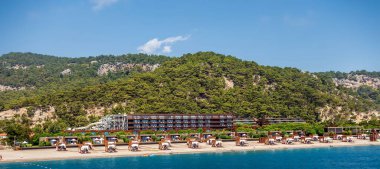 Kemer, ANTALYA, TURKEY - 18 Eylül 2020: Maxx Royal Kemer Resort dünya standartlarında hizmet veren otel.