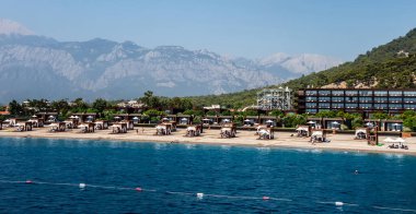 Kiris, Türkiye - 18 Eylül 2020: Maksimum Royal Kemer Resort Dünya standartlarında hizmet veren otel.
