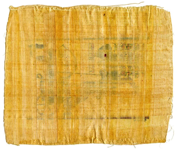 Fragment of Ancient Egyptian papyrus (from The Karnak temple, Thebes valley, Luxor, Egypt). Antique manuscript, sheet of parchment, Real ragged scroll, handmade paper, textured background canvas.