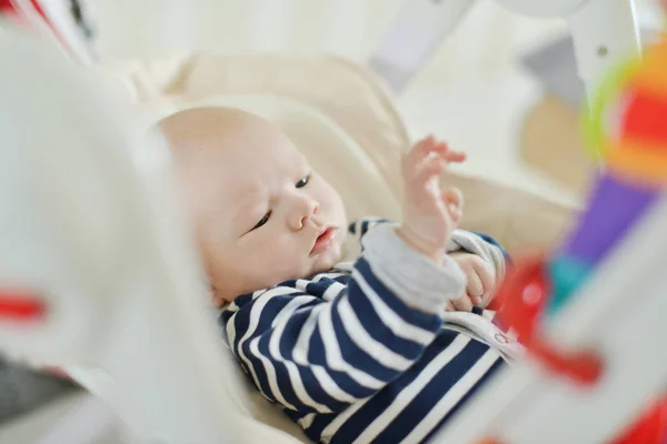 Baby Laying Bouncer Chair Playing Toy — Stock Photo, Image