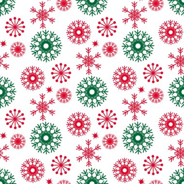 Tek renkli Dikişsiz Noel desen 