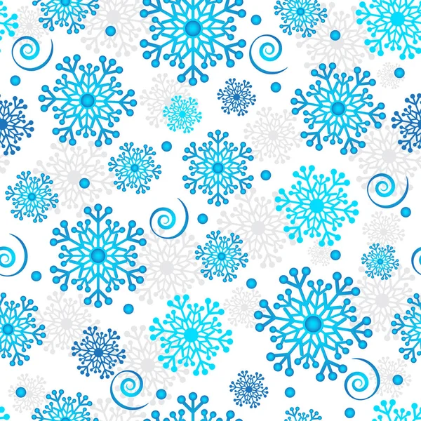 Texture Créative Sans Couture Flocon Neige Sous Forme Une Tuile — Image vectorielle