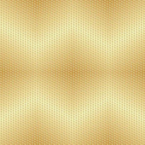 Shiny Gold Zigzag Gradient Metal Circles Seamless Pattern Golden Rings — Stock Vector