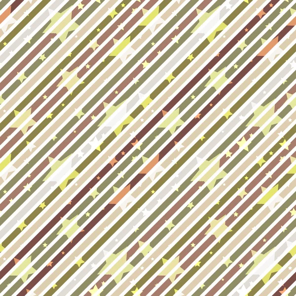 Pastel Motifs Géométriques Diagonaux Sans Couture Avec Des Étoiles Vecteur — Image vectorielle