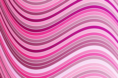 Pembe çizgili dalgalı retro desen