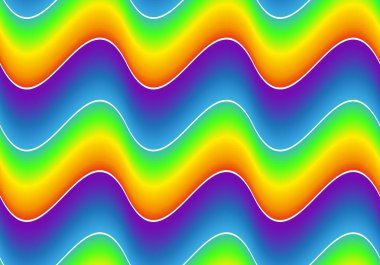 Gökkuşağı dalga ile Seamless Modeli 