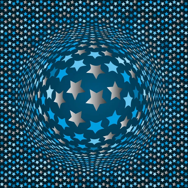 Mavi ve Gümüş Yıldız ile Seamless Modeli.