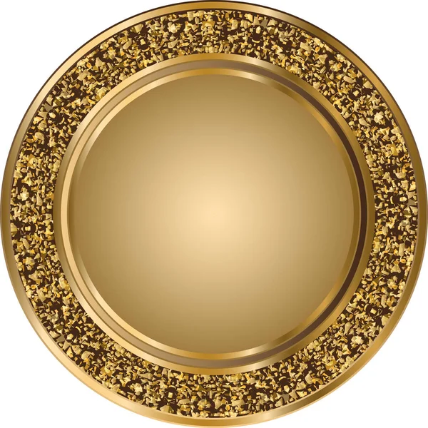 Glitter yuvarlak Altın çizgili ve konfeti altın şablonu 