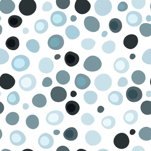 灰色和蓝色的无缝图案大、小变形的 pol — 图库矢量图片