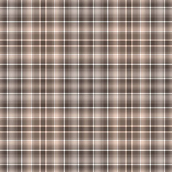 완벽 한 갈색-흰색 체크 무늬 패턴. — 스톡 벡터