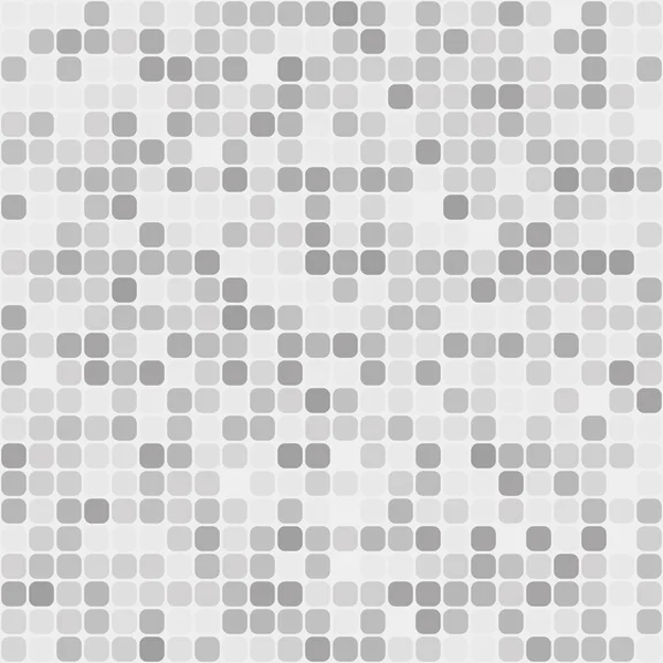 Light gray silver seamless pattern of squares with rounded corne — Stock Vector