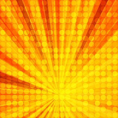 Güneş ışınları ile parlak arka plan.