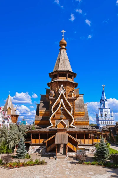 Izmailovo Kremlin - Moskova Rus - mimari planda ahşap kilise