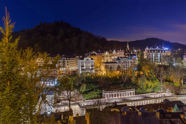 Karlovy Vary Tjeckien Resor Och Arkitektur Bakgrund — Stockfoto