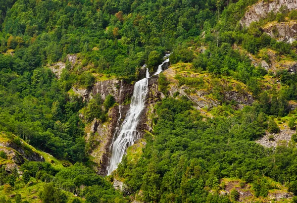 Vodopád Flam Norsko Příroda Cestování Pozadí — Stock fotografie