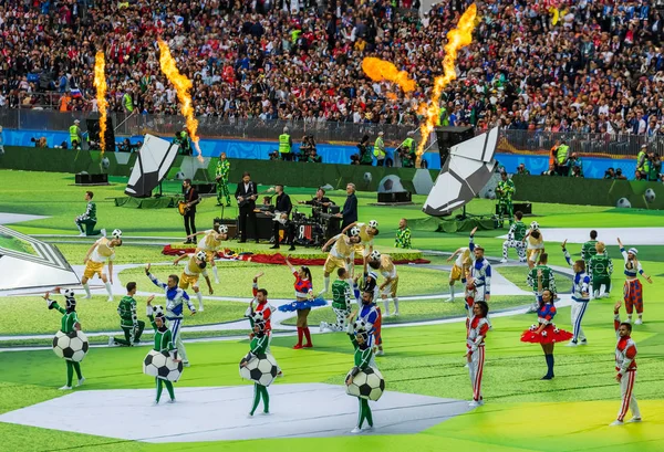 Moscou Rússia Junho 2018 Cerimônia Abertura Estádio Luzhniki Copa Mundo — Fotografia de Stock