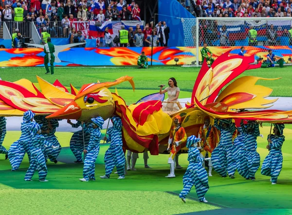 Moskwa Rusia Juni 2018 Upacara Pembukaan Stadion Luzhniki Dari Piala — Stok Foto