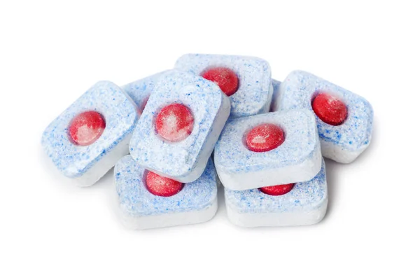 Dishwasher Tablets Isolated White Background — Stock Photo, Image