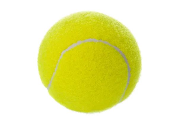 Palla Tennis Isolata Sfondo Bianco — Foto Stock