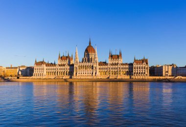 Budapeşte Macaristan - cityscape mimari arka plan Meclis'te