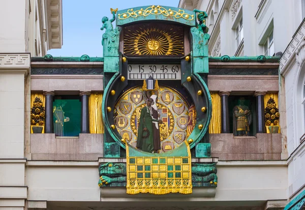 Horloge Ankeruhr Célèbre Hoher Markt Vienne Autriche — Photo