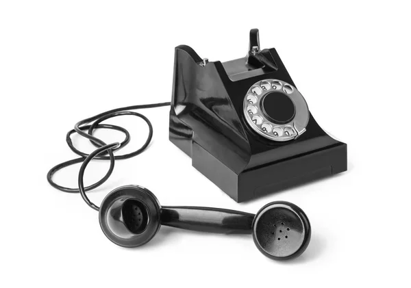 Vintage Telephone Isolated White Background — Stock Photo, Image