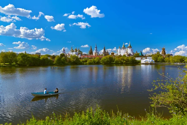 Измайловский Кремль Озеро Москва Русский Фон Путешествиях — стоковое фото