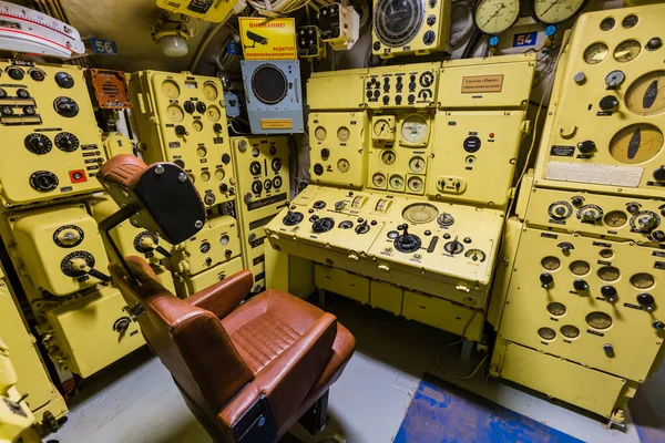 Moscou Rússia Maio 2018 Interior Submarino Soviético Russo Museu Das — Fotografia de Stock