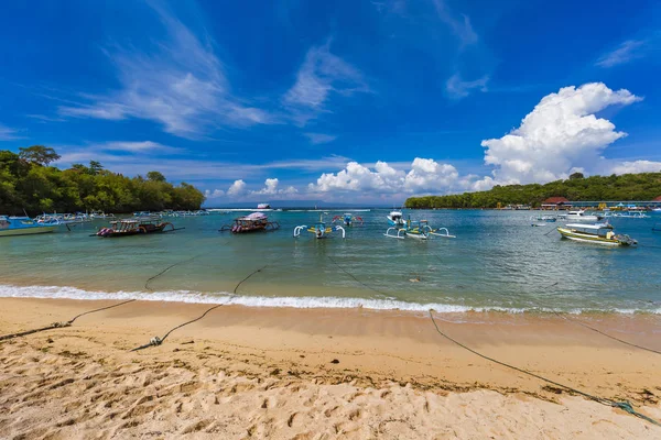 Playa Padangbai Isla Bali Indonesia Fondo Viaje Naturaleza — Foto de Stock