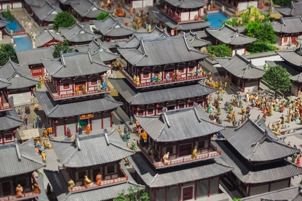 Modelo Ciudad Vieja Luoyang City National Heritage Park China Fondo —  Fotos de Stock