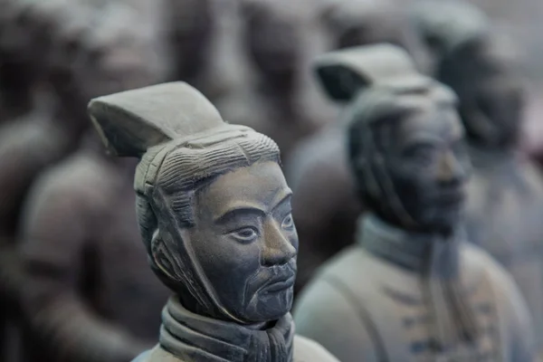 Krigare Berömda Terracotta Armén Xian Kina Resor Bakgrund — Stockfoto