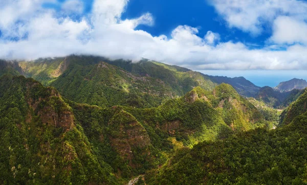 Panorama Balcoes Levada Madera Portugalia Tło Podróży — Zdjęcie stockowe