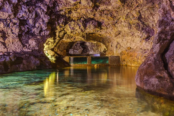 Vulkanické Jeskyně Sao Vicente Madeira Portugalsko Cestovní Zázemí — Stock fotografie