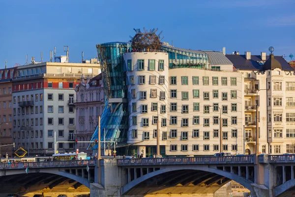 Prague Czech Republic November 2017 Famous Dancing House Center City — Stock Photo, Image