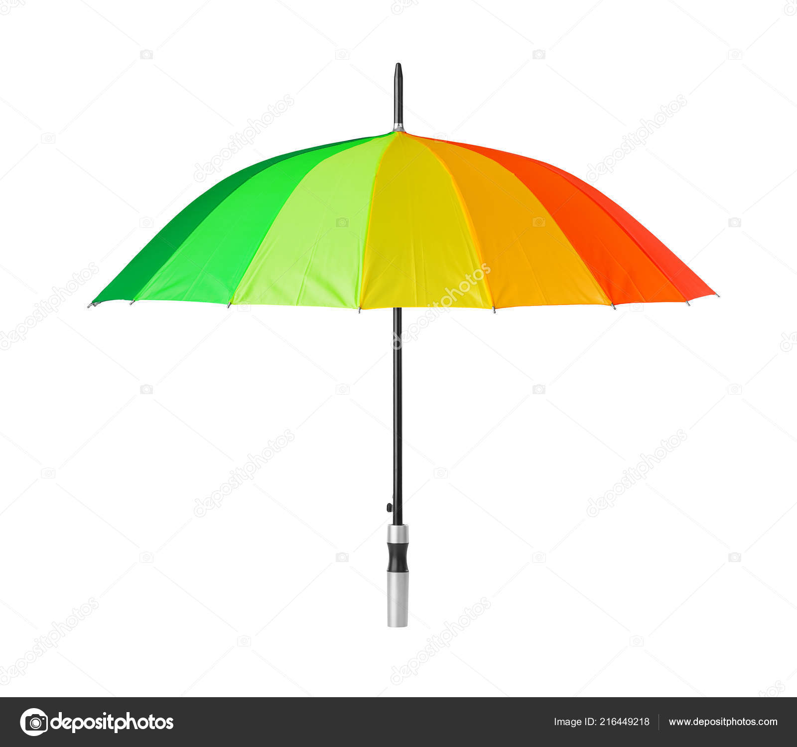 Colorful Umbrella Isolated White Background Stock Photo Image By C Violin