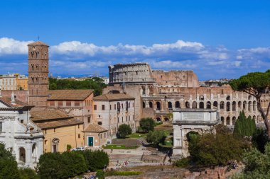 Roma Forumu Roma İtalya - mimari arka mahvediyor