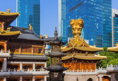 Jing An Tapınağı - Şangay Çin - seyahat ve mimari geçmişi