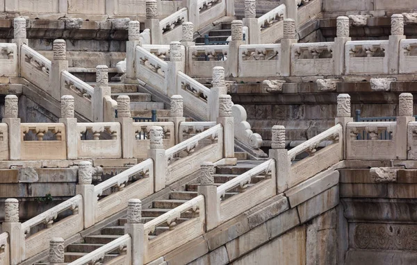 Trap Gugong Forbidden City Palace Beijing China Het Platform Achtergrond — Stockfoto